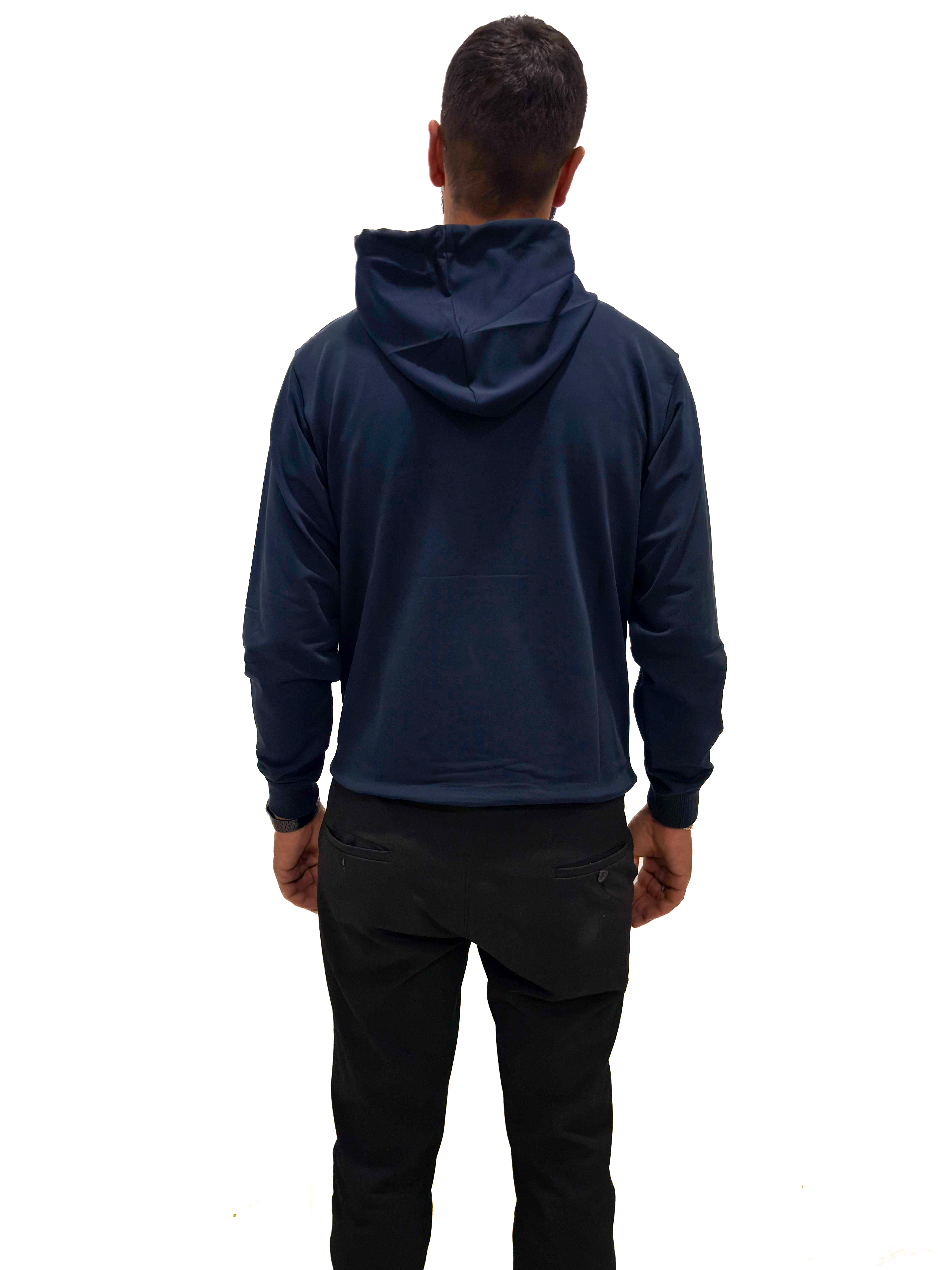 UniSex Bay ve Bayan Kapşonlu Sweatshirt Siyah