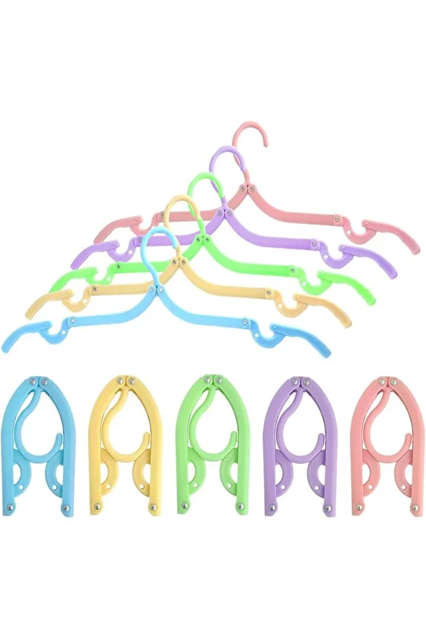 Taşınabilir Seyahat Askılığı Katlanabilir Portatif Askı Standı Pratik Kullanımlı Hafif Kompakt Mini (2 ADET )