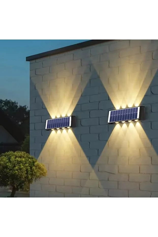 Güneş Enerjili Led Aplik - Solar Enerjili Bahçe Aydınlatma