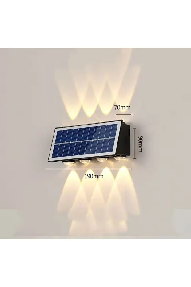 Güneş Enerjili Led Aplik - Solar Enerjili Bahçe Aydınlatma