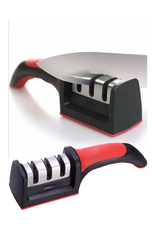 Profesyonel Bıçak Bileme Aleti Mutfak Makası Bileyici 3 Açılı Elmas Uçlu