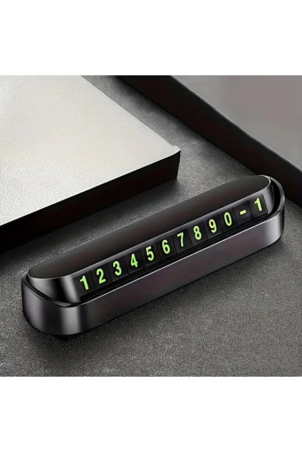 Fosforlu Acılır Kapanabilir Numaratör Ön Torpido Üstü Telefon Numarası Göstergesi Araba