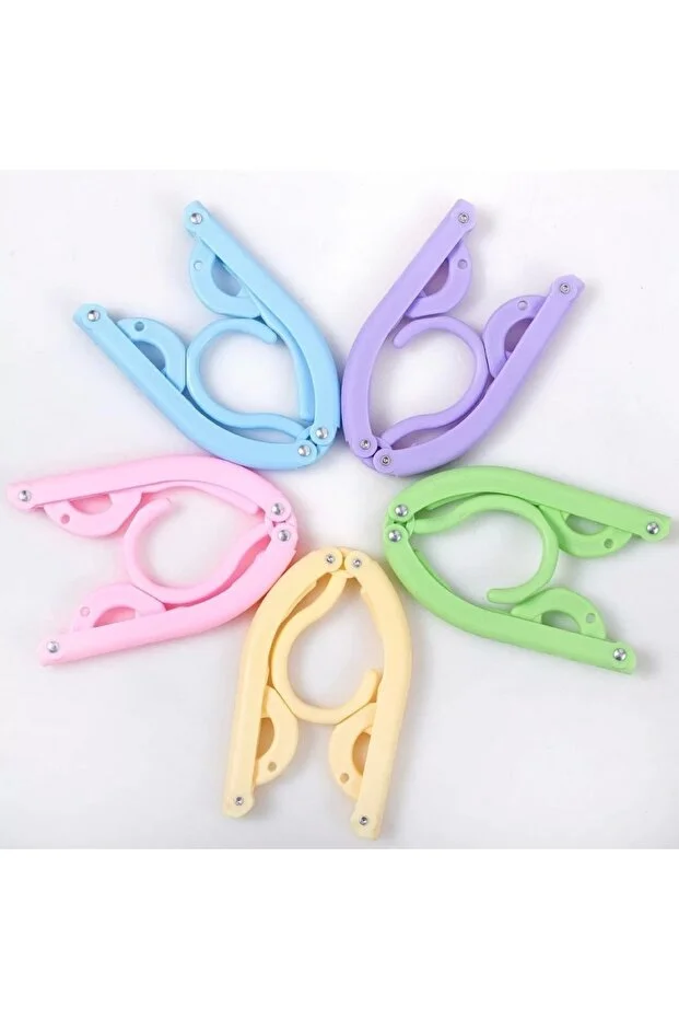 Taşınabilir Seyahat Askılığı Katlanabilir Portatif Askı Standı Pratik Kullanımlı Hafif Kompakt Mini (2 ADET )