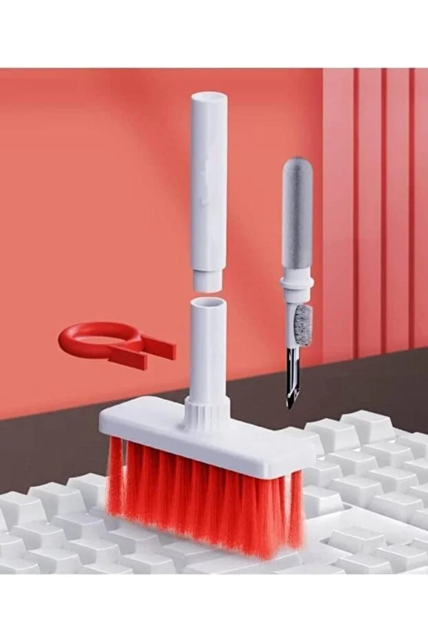 Klavye Bilgisayar Kulaklık Temizleme Araçları Tuş Çektirme Seti 5 Li Temizlik Fırca Set