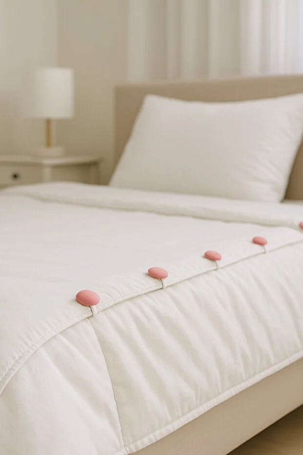 Mantar Yorgan Tutucu Klips Seti - Dayanıklı ve Estetik Çözüm Yorgan Kılıfı Düzenleyici