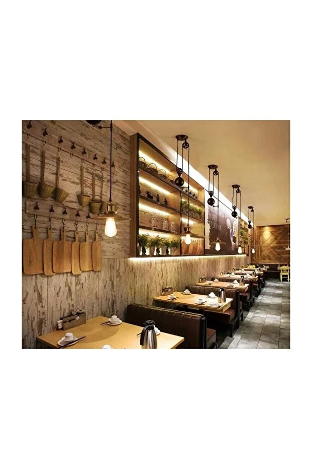 Rustik 4w Led Ampul Vintage Uzun Filament Amber E-27