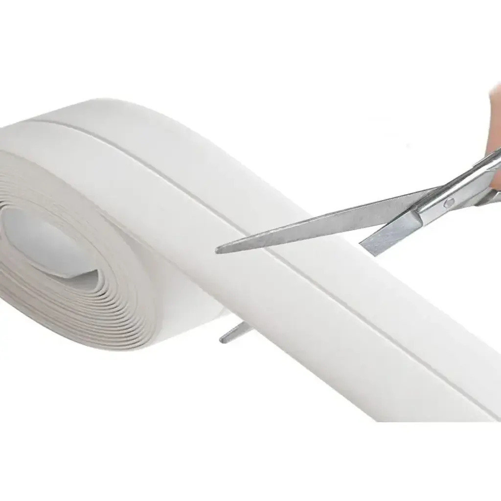 (4 ADET) 3.2M Banyo Küvet Mutfak Lavabo Su Sızdırmaz Bant Su Geçirmez Kenar Bandı Sızdırmazlık Tamir Beyaz